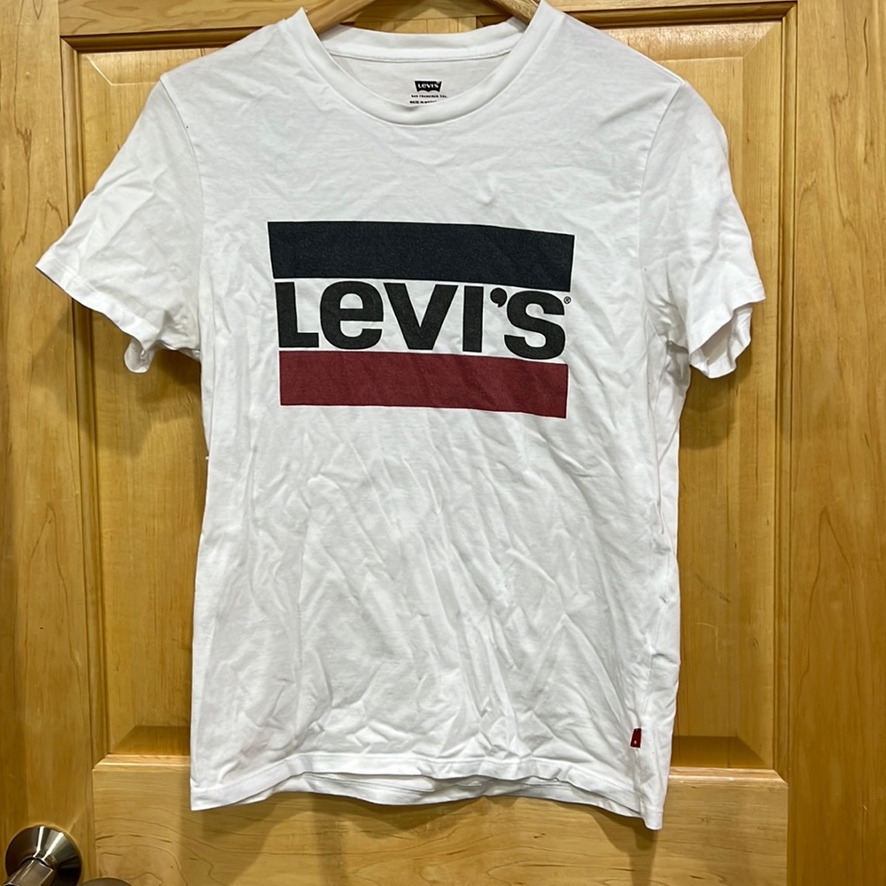 Levis White Tee Size Small